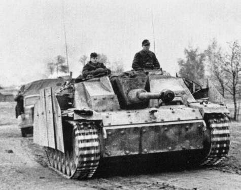 Подъем немецкой САУ StuG-40